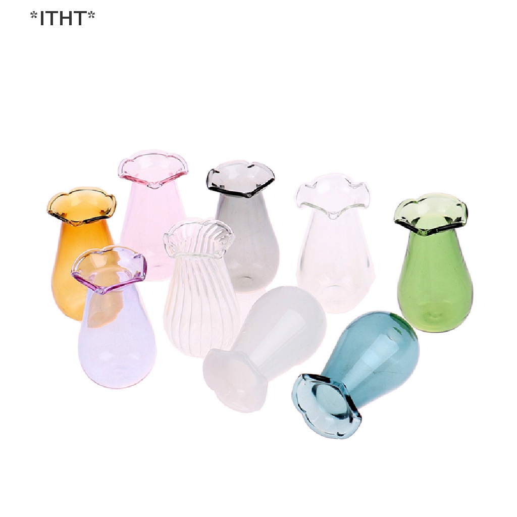 Bình Hoa Thủy Tinh Mini Tỉ Lệ 1: 12 Trang Trí Nhà Búp Bê