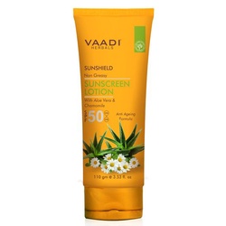 Kem chống nắng chiết xuất Lô hội và hoa Cúc - Vaadi Vaadi Suncreen Lotion SPF 50 110G