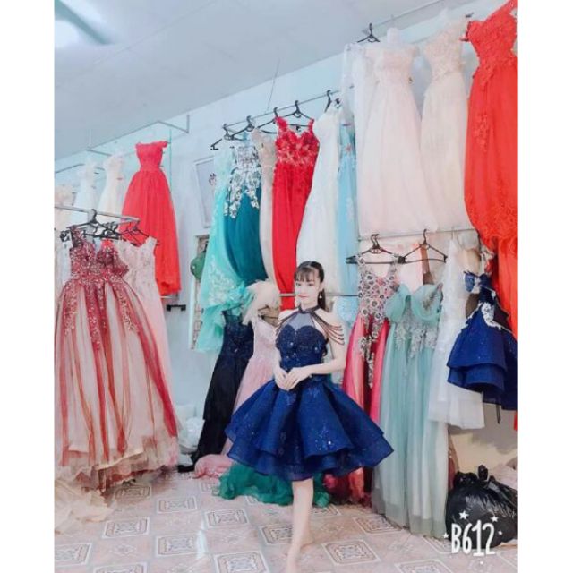 Váy ngắn tùng vi tính cao cấp