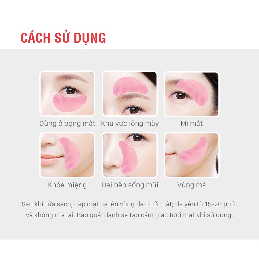 Mặt nạ dưỡng sáng da mắt Cà chua và Gluta Baby Bright Tomato & Gluta Eye Mask 2.5g x 2 miếng (1 Cặp)