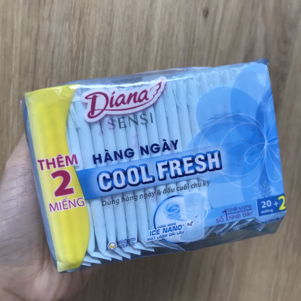 BVS Diana hàng ngày Sensi Cool Fresh (20 Miếng - Xanh Dương) /Băng Sensi Cool