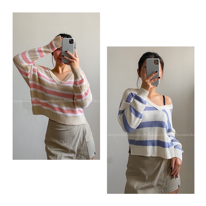 Áo len Wild Fable V-neck Cropped Sweater hàng XK | BigBuy360 - bigbuy360.vn