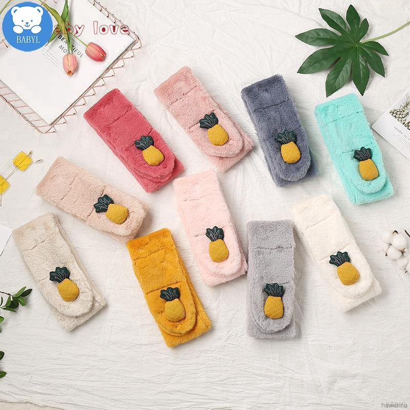 Khăn choàng cổ dày hình quả dứa phong cách thời trang dễ thương cho bé gái