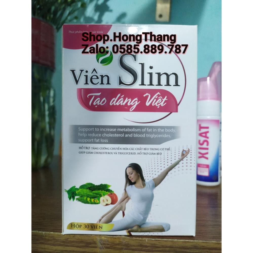 Hỗ trợ giảm cân viên SLIM tạo dáng việt giữ dáng, tạo vóc giáng thon ngọn