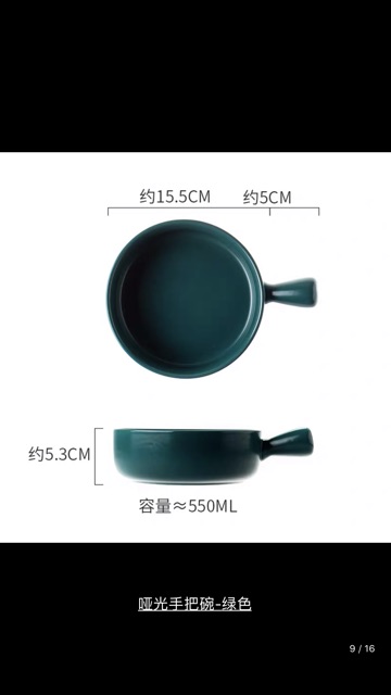 Tô sứ Cầm tay, Tô sứ ăn mỳ kích thước 15.5cm x 5.3 cm
