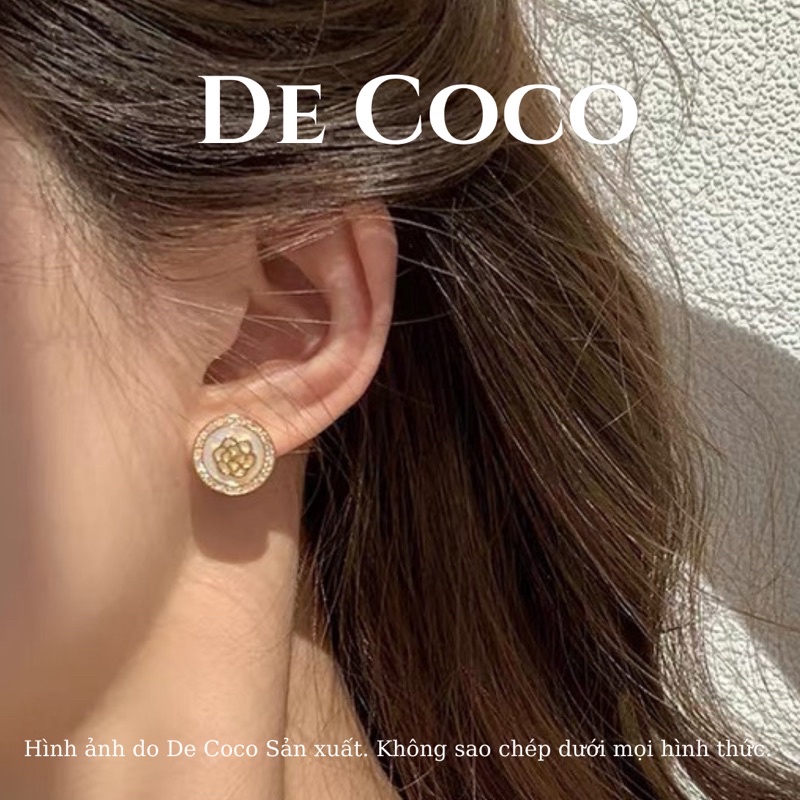 Bông tai hợp kim cao cấp Lavie En Rose decoco.accessories