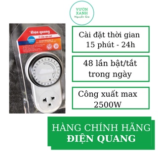 Ổ cắm hẹn giờ cơ Điện Quang ESK MT06. Bảo hành 12 tháng