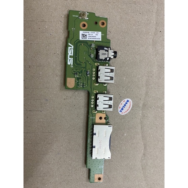 Board công tắc mở nguồn và jack âm thanh, cổng usb laptop Asus K501 K501LX