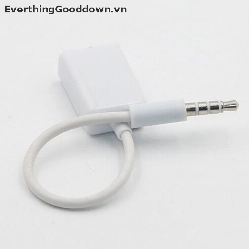 Everthingood Dây Cáp Chuyển Đổi Âm Thanh Từ Giắc Cắm 3.5mm Sang Cổng Cắm usb 2.0 mp3 Dành Cho Ô Tô