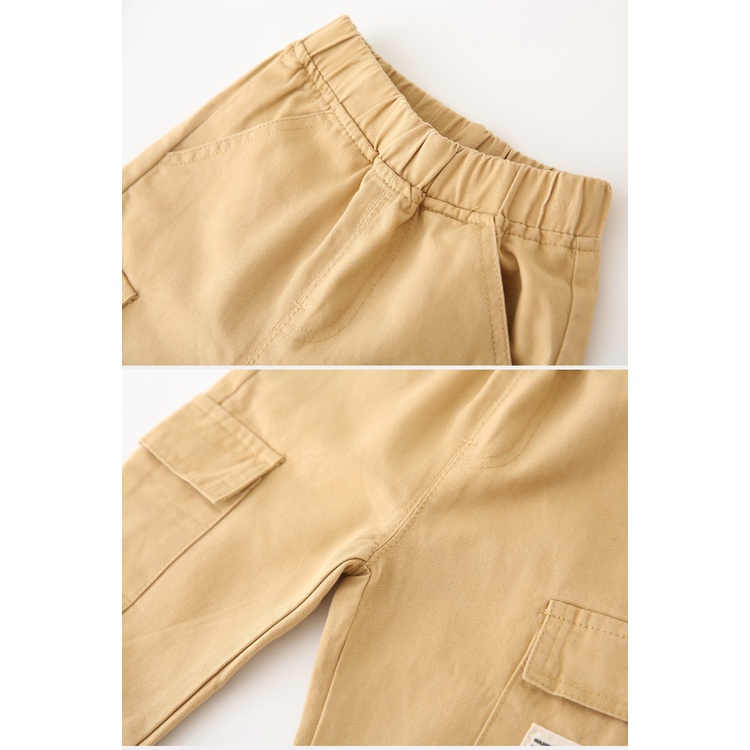 Quần Kaki bé trai WAPYPY quần bé trai size đại quần dài trắng cho bé quần jogger mẫu mới 2023