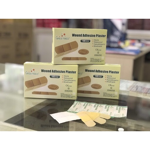 Băng dán vết thương bản nhỏ Greetmed 72x19 mm giá rẻ