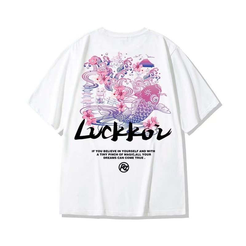 Áo Thun Cổ Tròn In Họa Tiết Hoạt Hình Thời Trang Mùa Hè Cho Nam Size M-8XL