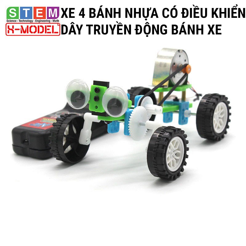 Đô chơi trí tuệ X-MODEL điều khiển ô tô cho bé tự làm DIY mô hình giáo dục STEM, STEAM