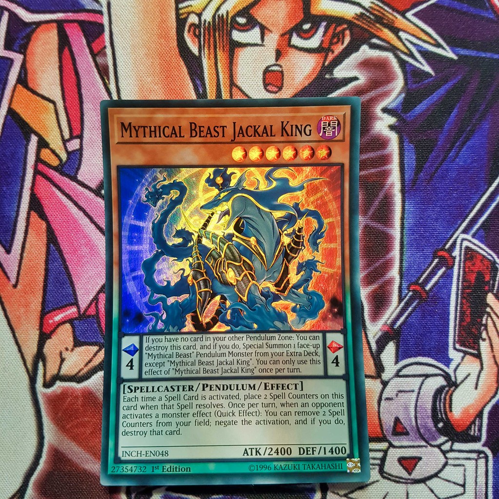 Thẻ bài Yugioh chính hãng | Mythical Beast Jackal King | INCH Super rare.