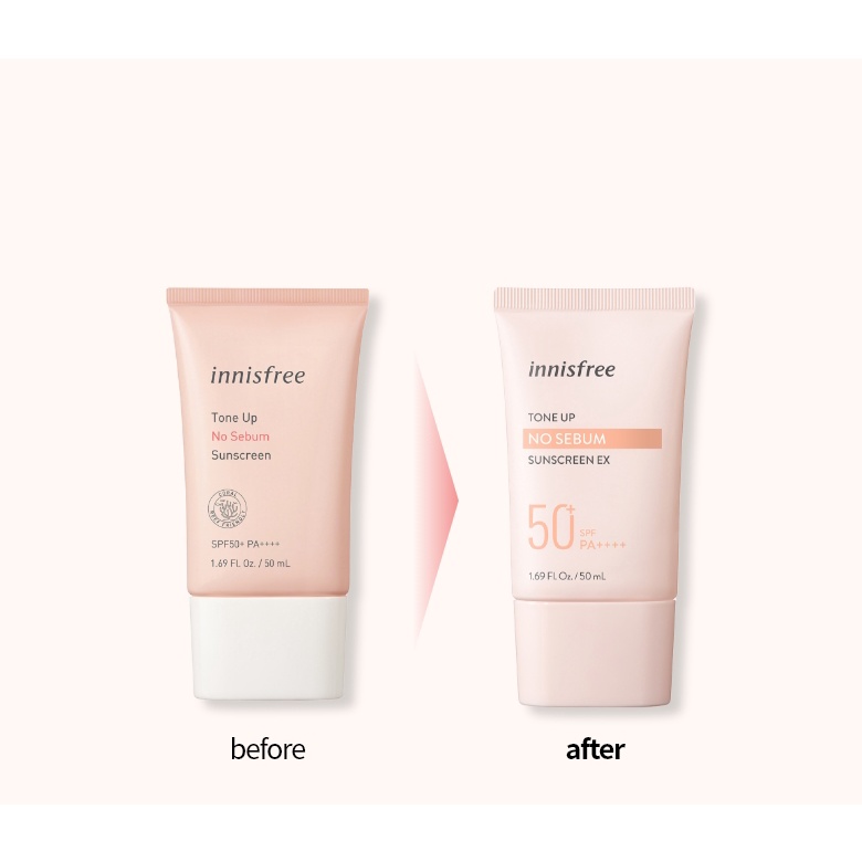 Kem Chống Nắng Nâng Tone, Kiềm Dầu Innisfree Tone Up No Sebum - Tone Up.shop chỉ bán màu hồng
