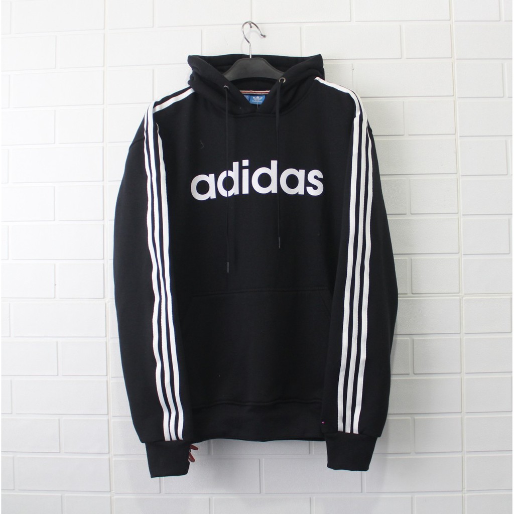 Dc Áo Hoodie Adidas 3 Sọc Tỉ Lệ 1: 1 Cho Nam Nữ