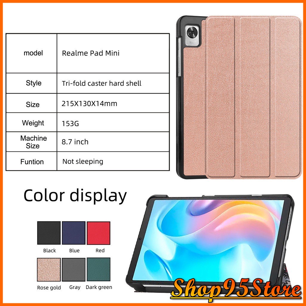 Bao Da PU Từ tính Bảo Vệ Cho Máy Tính Bảng Realme Pad Mini 8.7 inch