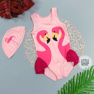 Bộ bơi bé gái hình hồng hạc