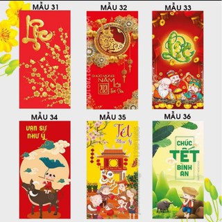 Combo 10 bao lì xì nhiều mẫu( nhận ngẫu nhiên)