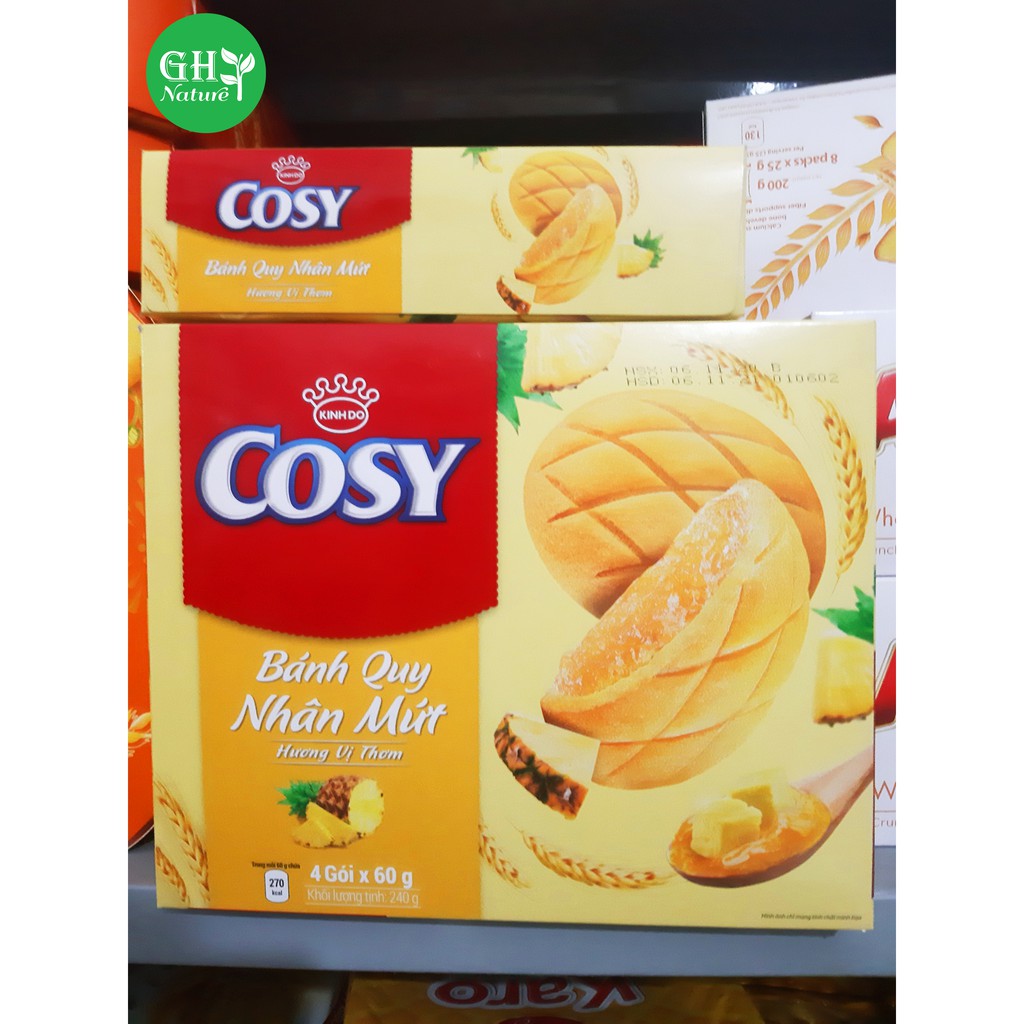 Bánh Cosy Kinh Đô. Bánh quy nhân mứt hương vị thơm Hộp 240g