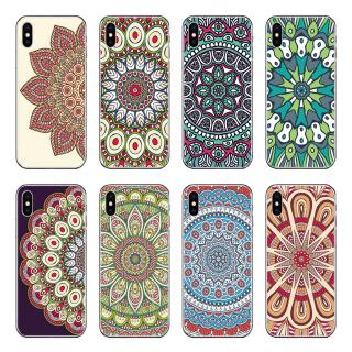 Ốp điện thoại TPU mềm in hình Mandala hoạt hình cho compatible for iphone X 6 6S 7 8 Plus 5 5S SE