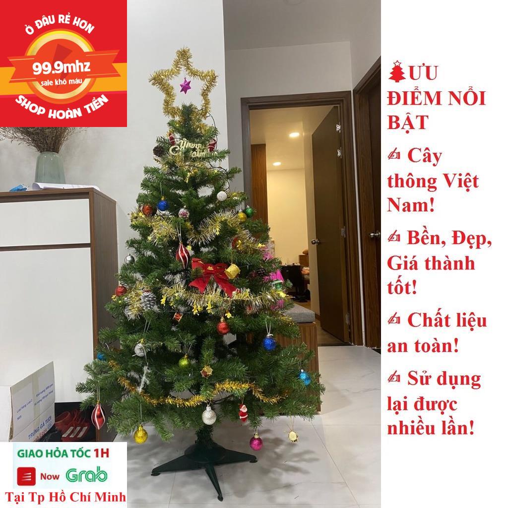 Cây Thông Noel 1m5 Kèm Đồ Trang Trí Noel - Cây Thông 1m5 Có Phụ Kiện Trang Trí Giáng Sinh Cực Đẹp