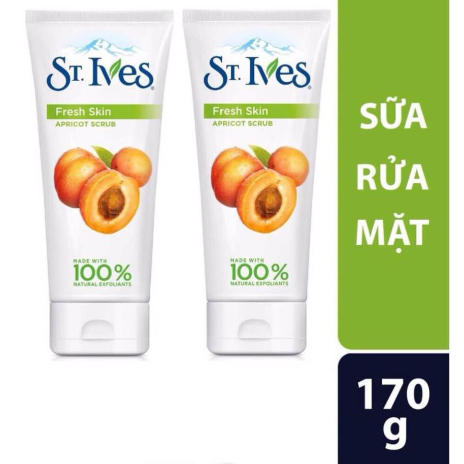 Bộ 2 sữa rửa mặt Tươi Mát St.Ives Hương Mơ 170G