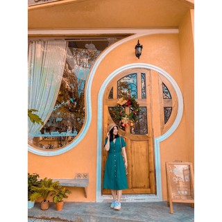Đầm linen cổ dalton