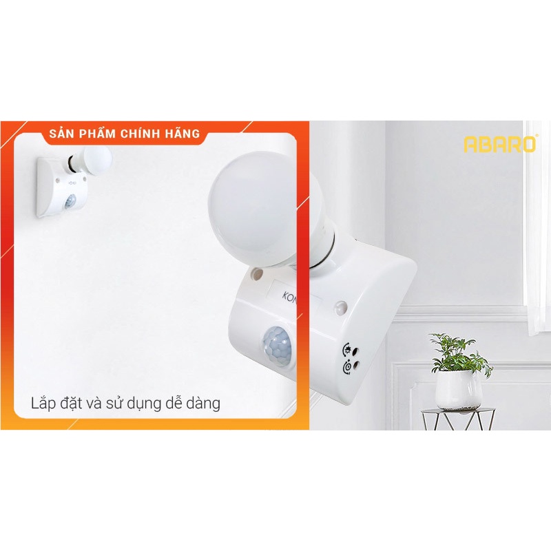 Đui đèn cảm ứng Đui đèn cảm biến chuyển động hồng ngoại SMH E27, đuôi đèn cảm biến hồng ngoại, đui đèn (Đức Nhinh Shop)