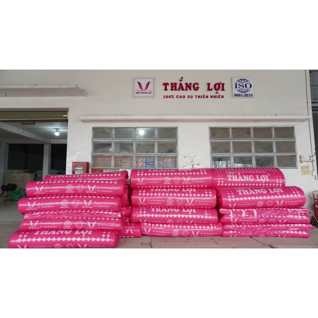 (loại tốt nhất)nệm cao su thiên nhiên 100% dày 10 phân THẮNG LỢI chính hãng