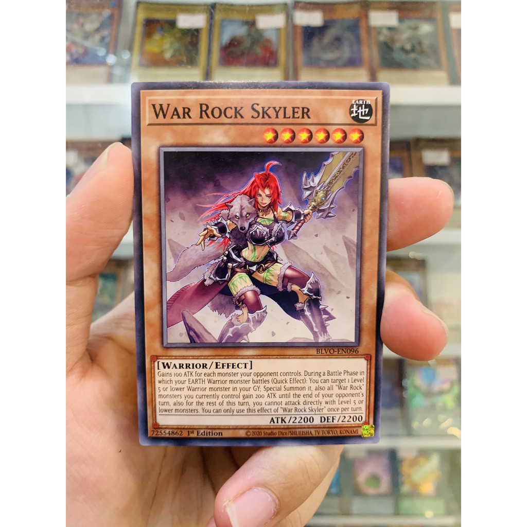 Thẻ Bài YugiOh Mã BLVO-EN096 - War Rock Skyler - Common - 1st Edition