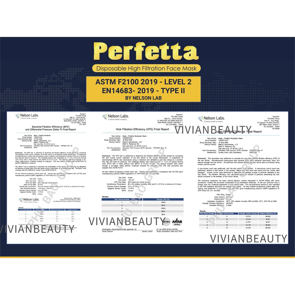 KHẨU TRANG KHÁNG KHUẨN PERFETTA ULTRA (NA5865)
