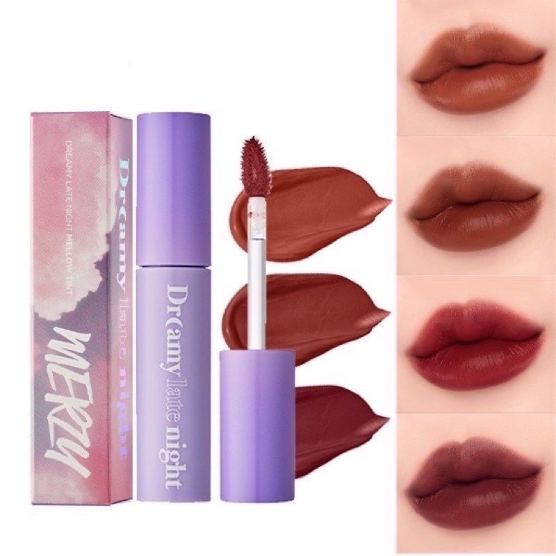 [NEW][MÀU MỚI M9-M17] Son Kem Lì, Siêu Mịn Merzy Dreamy Late Night Mellow Tint | BigBuy360 - bigbuy360.vn