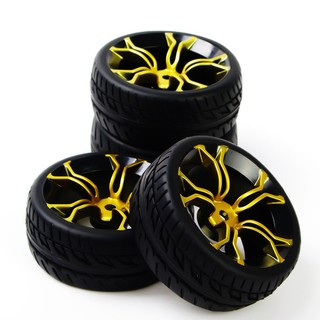 Set 4 bánh xe cao su cho xe điều khiển từ xa HSP tỉ lệ 1:10