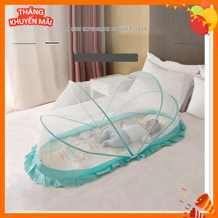 🔖 Mùng ngủ chống muỗi cho bé gập mở tiện lợi BABYBOO Size L (128x60x65cm)