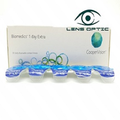 Kính áp tròng Biomedics 1 day Extra , lens 1 ngày không màu có độ cận- Lens Optic