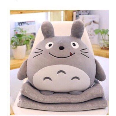 Chăn Gối Văn Phòng 2 trong 1 Totoro nhiều mẫu kèm ủ tay giá rẻ nhất