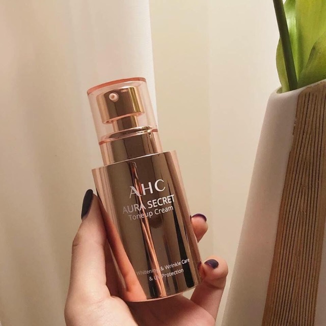 Kem dưỡng AHC trắng hồng căng bóng nâng tone aura secret toneup cream chuẩn auth