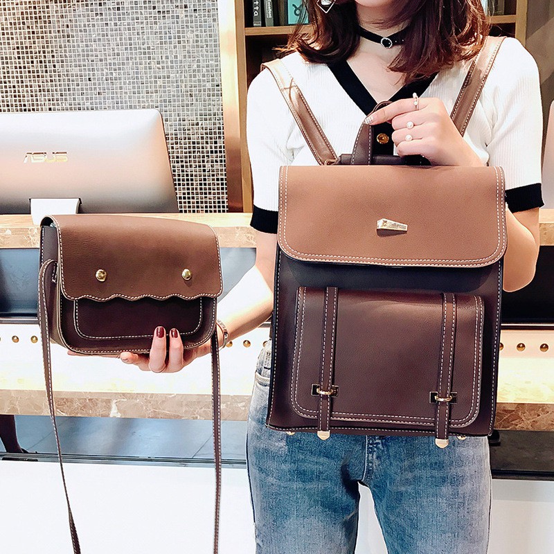Balo Da Nữ Đi Học Mini Cao Cấp Thời Trang VINTAGE Giá Rẻ Vela Store BL04