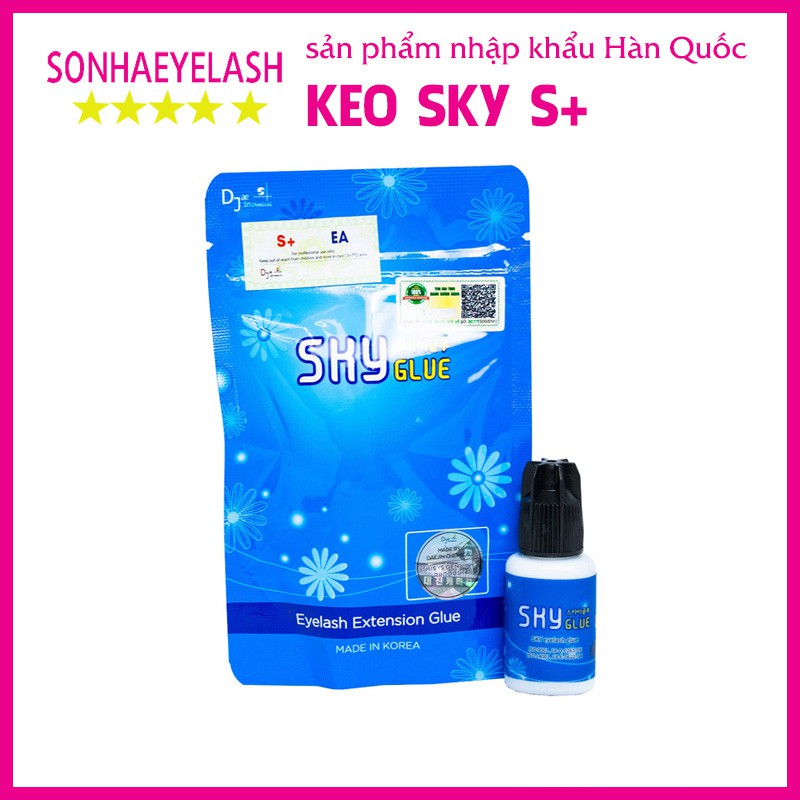 Keo sky S+ khô nhanh 1-2s, thích hợp để tạo fan hoặc nối cho khách, dành cho thợ lành nghề