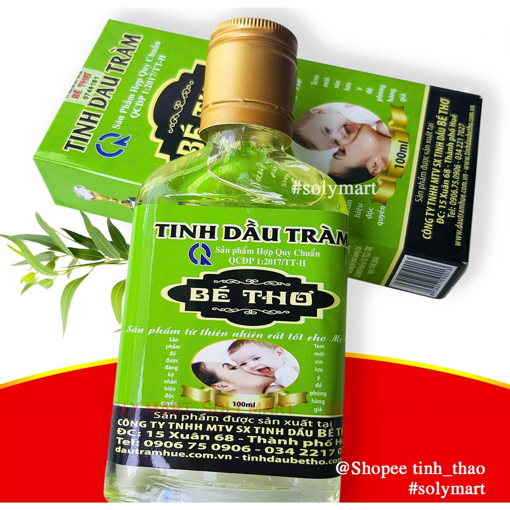 DẦU TRÀM BÉ THƠ HUẾ 50ML & 100ML - NGUYÊN CHẤT