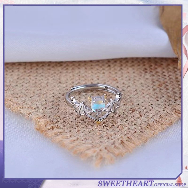Nhẫn Đính Đá Zircon Hai Màu Sắc Tùy Chỉnh Phong Cách Hàn Quốc Dành Cho Nữ