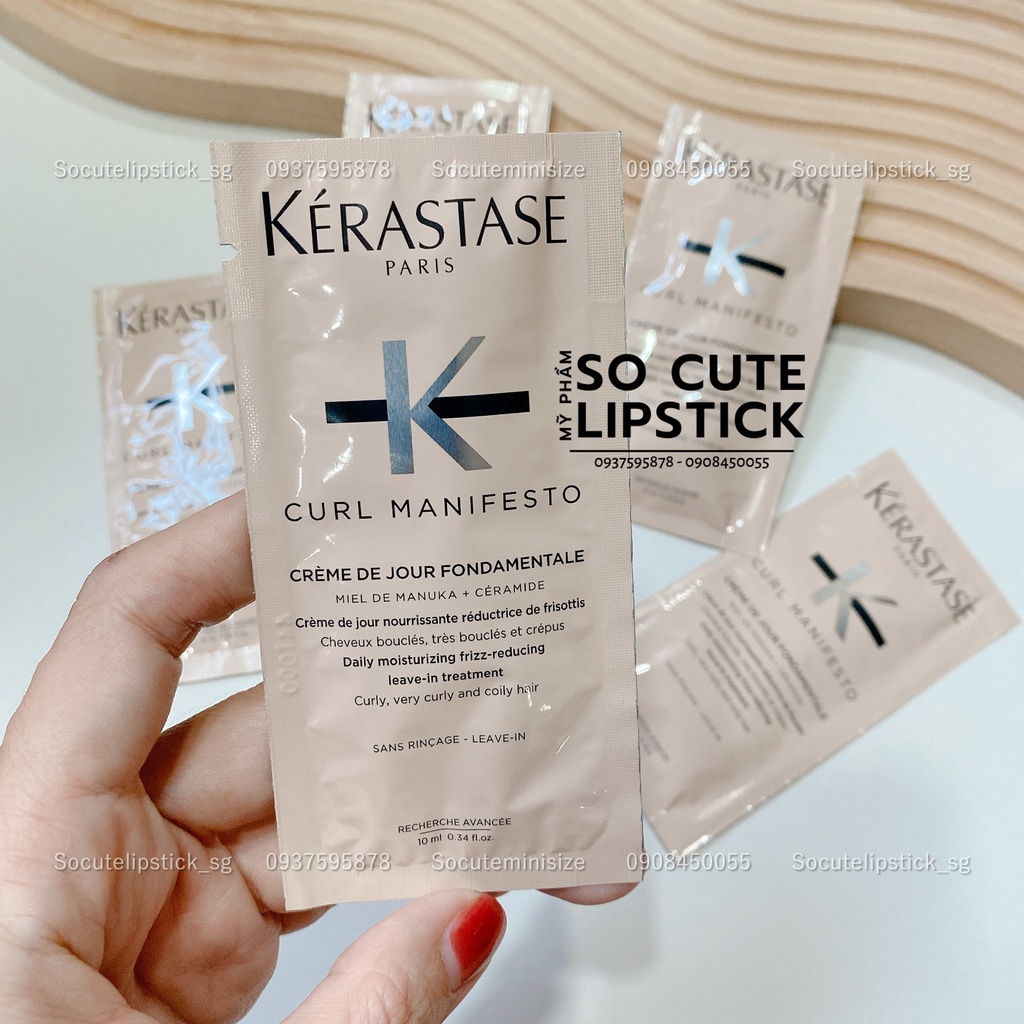 Kem Dưỡng Tóc Xoăn, Tóc Uốn Khô Xơ Hư Tổn / Kem Giữ Nếp Tóc Kerastase Curl Manifesto Curl Enhancing Leave-In Cream 30ml