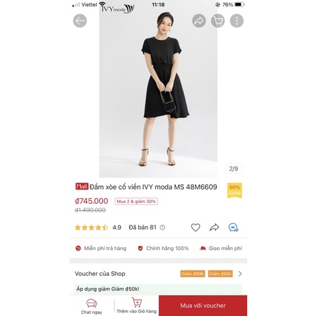 Thanh lý đầm xoè cổ viền size S, nguyên tag màu đen vải lụa đẹp như hình, kín đáo trẻ trung, phù hợp đi làm đi tiệc, …..