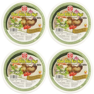 Combo 4 Cháo nấm bào ngư ăn liền Bích Chi (60g)