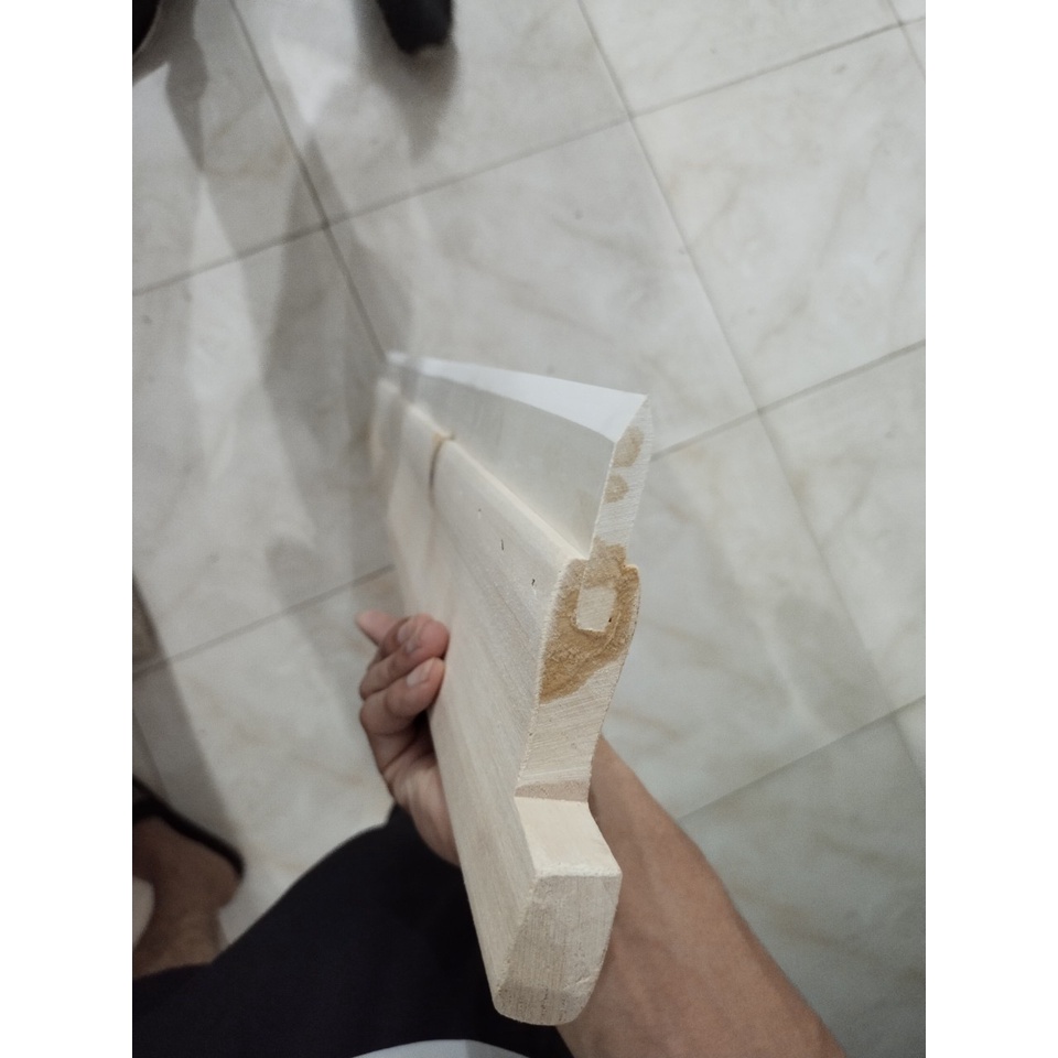 Cán gỗ dao gạt mực bằng, cọ in lụa 7ly #coinlua, #daogatmuc