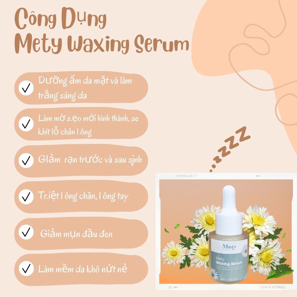 Mỡ trăn triệt lông vĩnh viễn Mety waxing serum nguyên chất  dùng cho Bikini, Vùng Kín, Chân Tay, Nách