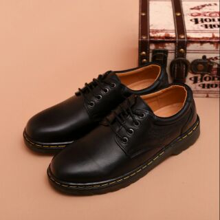 Giày Dr.  Marten da bò thật 077DT(tặng tất+xi+chổi)