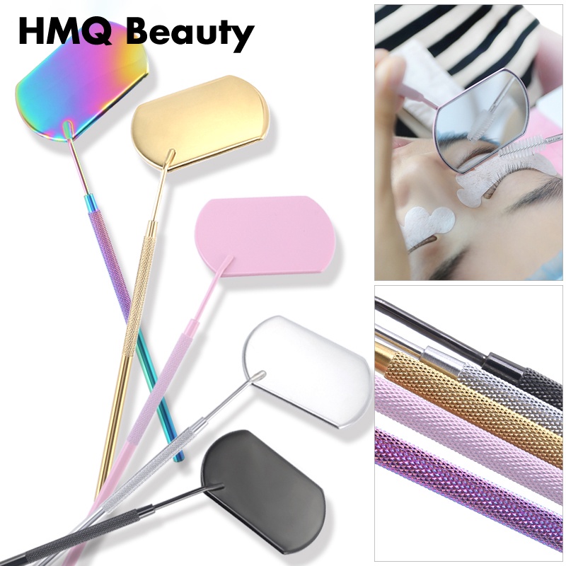 Nhiều chức năng Mi gương bộ khuếch đại sắc đẹp gương với tay cầm dài để kiểm tra thiết bị nối Mi giả