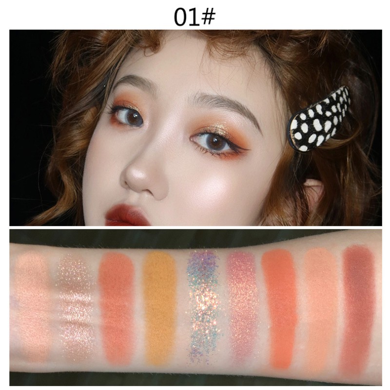 Bảng phấn mắt NOVO hiệu ứng lì/ ánh nhũ chống thấm nước lâu trôi sành điệu | BigBuy360 - bigbuy360.vn